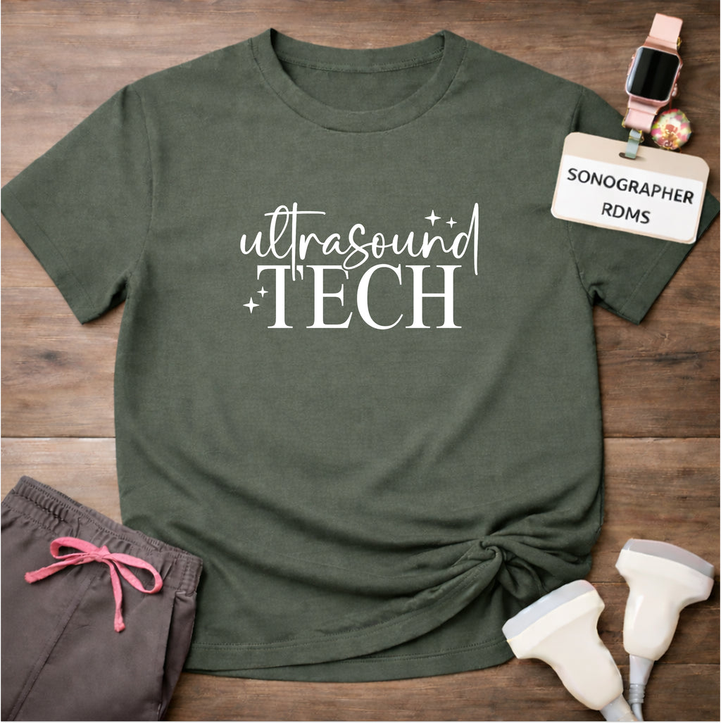 "Ultrasound Tech Sparkle" T-shirt