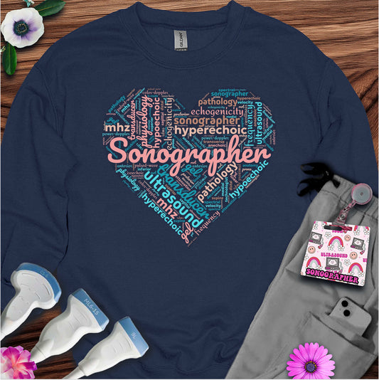 "Pastel Sonographer Heart" Sweatshirt