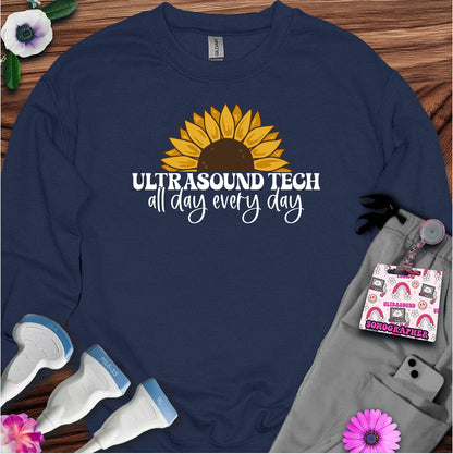 "Ultrasound Tech Sunflower" 🌻 Sweatshirt