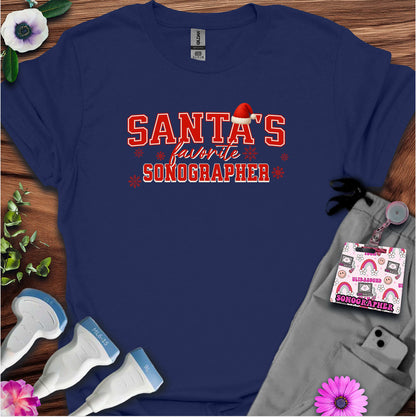 "Santa's Favorite Sonographer" T-shirt