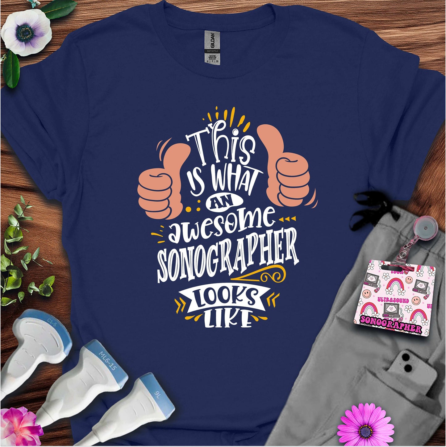 "Awesome Sonographer" T-shirt