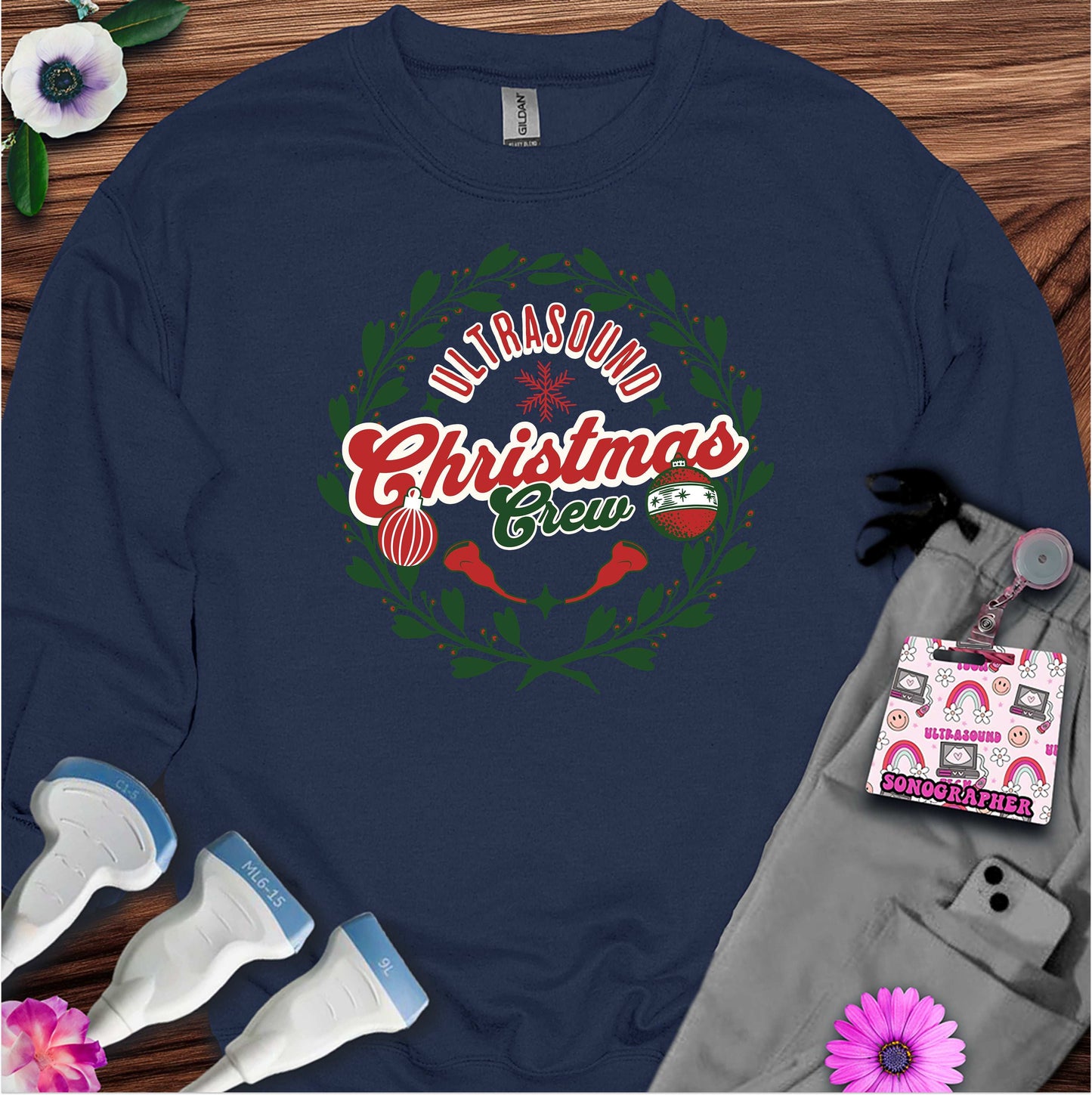 "Ultrasound Christmas Crew" Sweatshirt