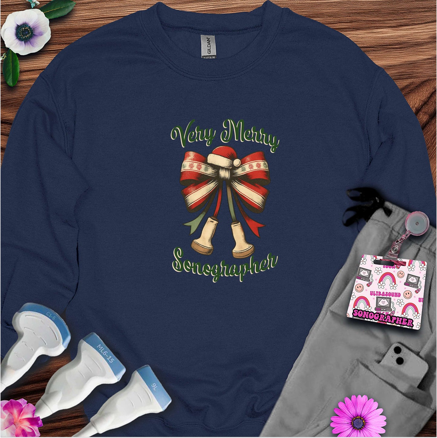 "Very Merry Sonographer" Sweatshirt