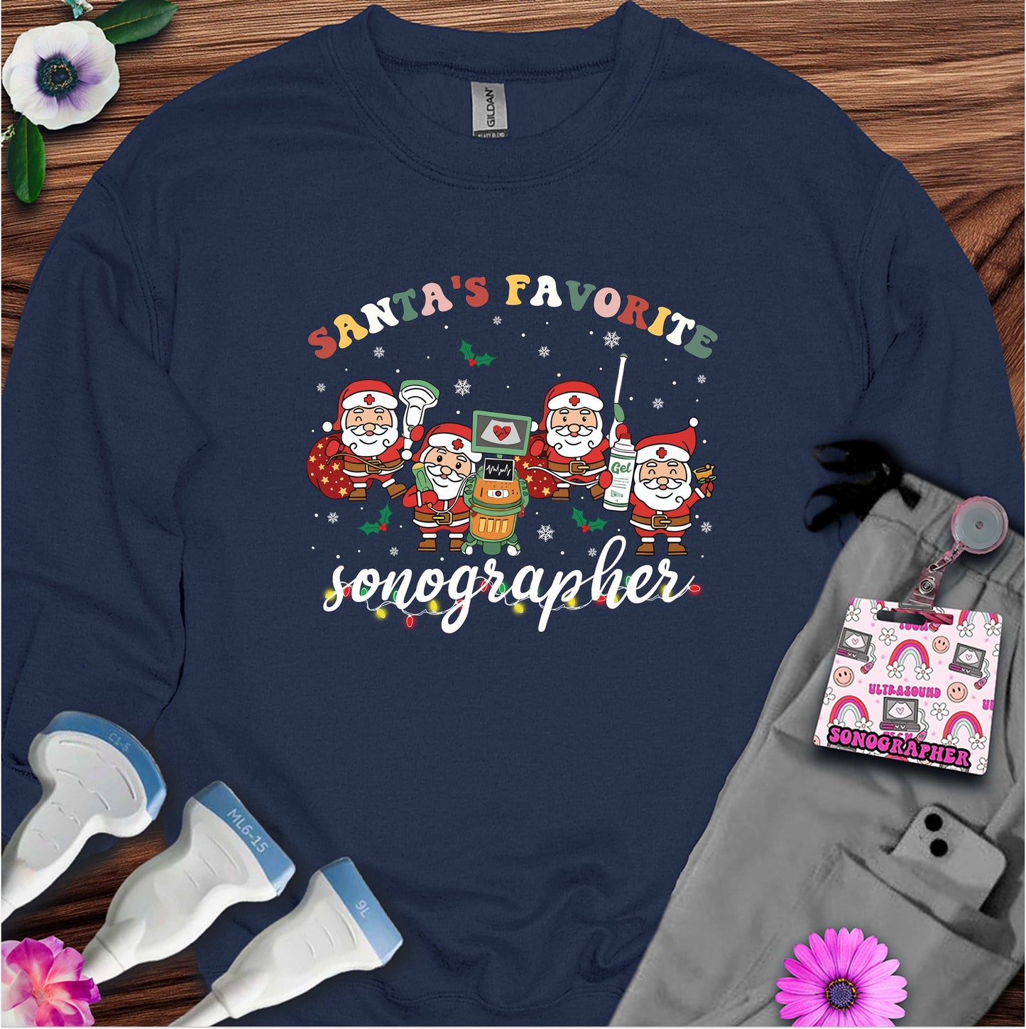 "Sonographer Santas" Sweatshirt
