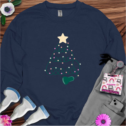 "Sonographer Christmas Tree" Sweatshirt