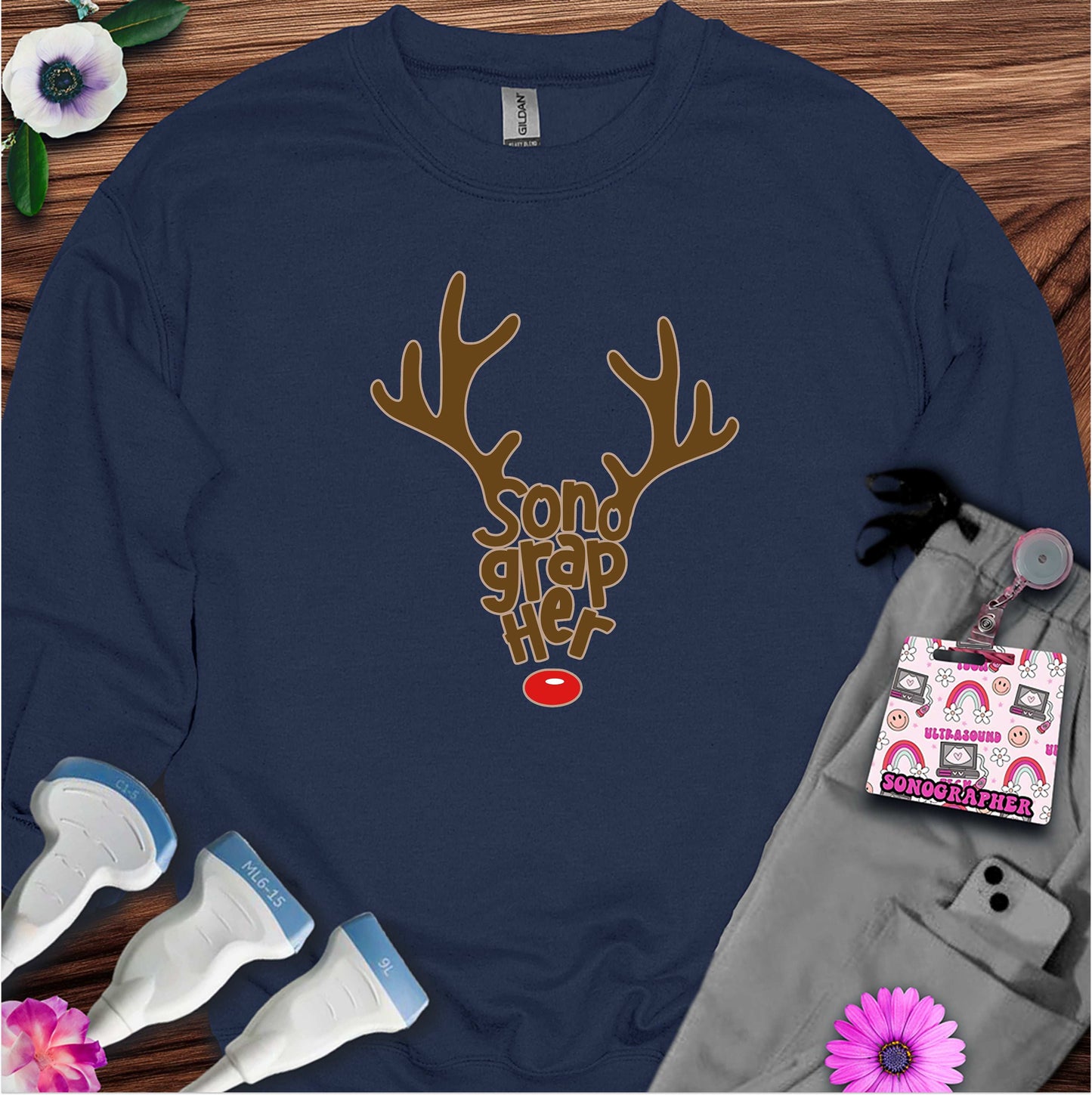 "Reindeer Sonographer" Sweatshirt