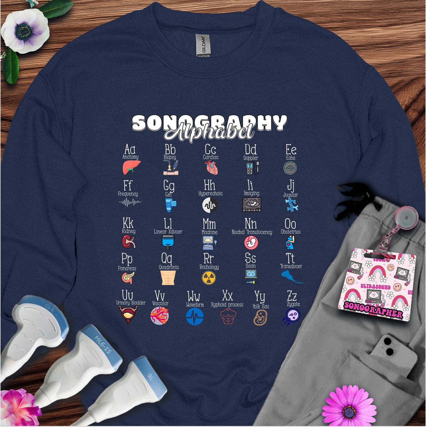 "Sonography Alphabet" Sweatshirt