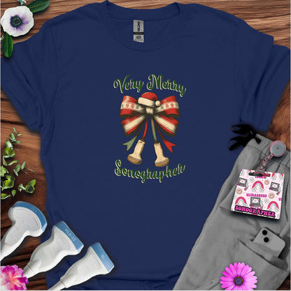 "Very Merry Sonographer" T-shirt