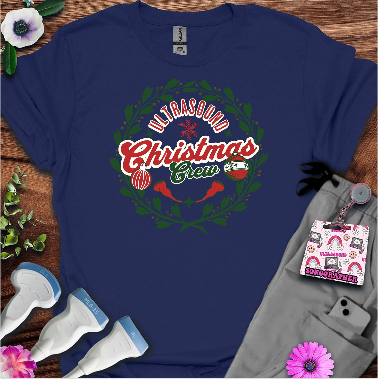 "Ultrasound Christmas Crew" T-shirt