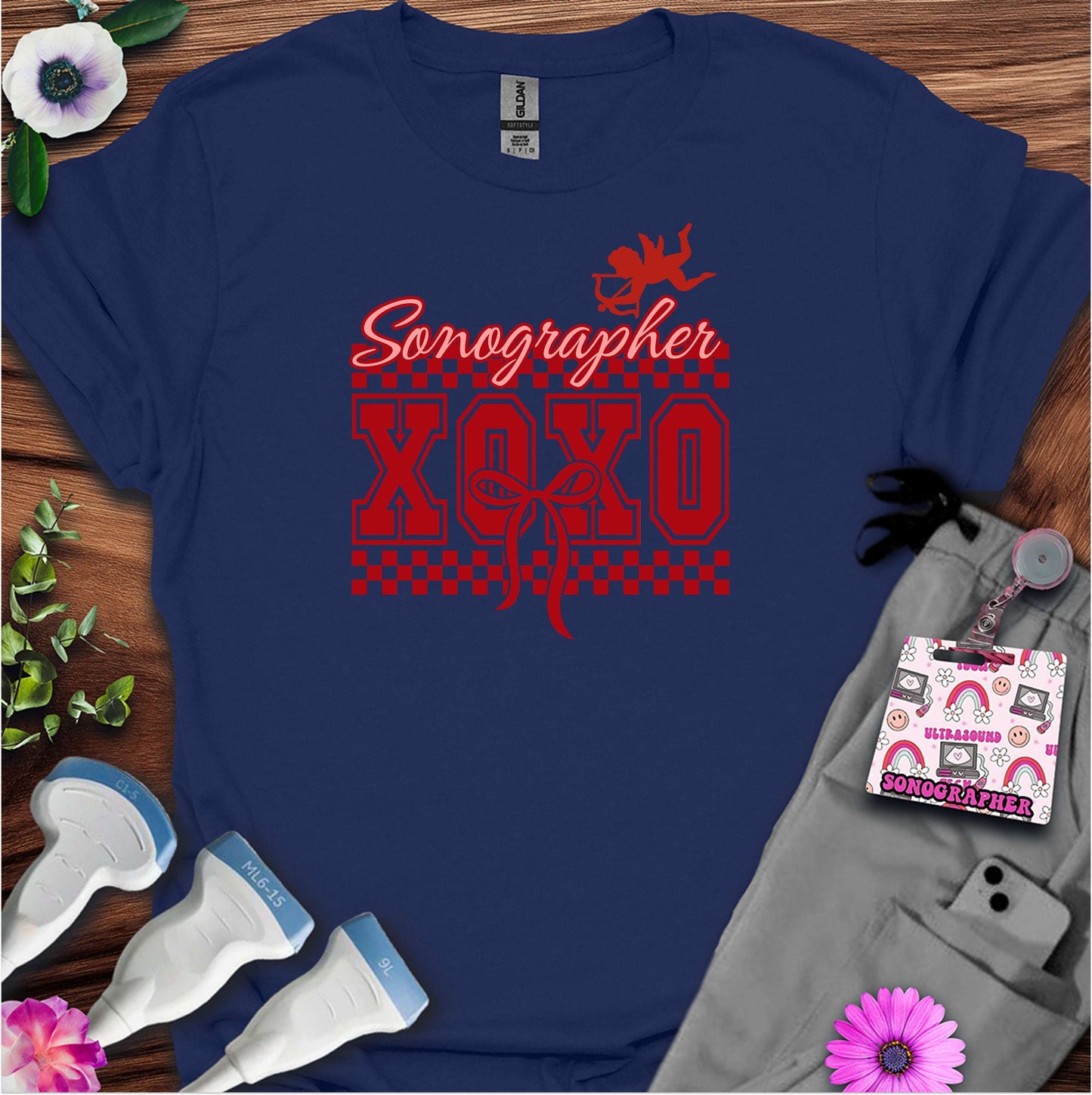 XOXO Sonography T-Shirt — Ultrasound Tech Valentine's Day Tee