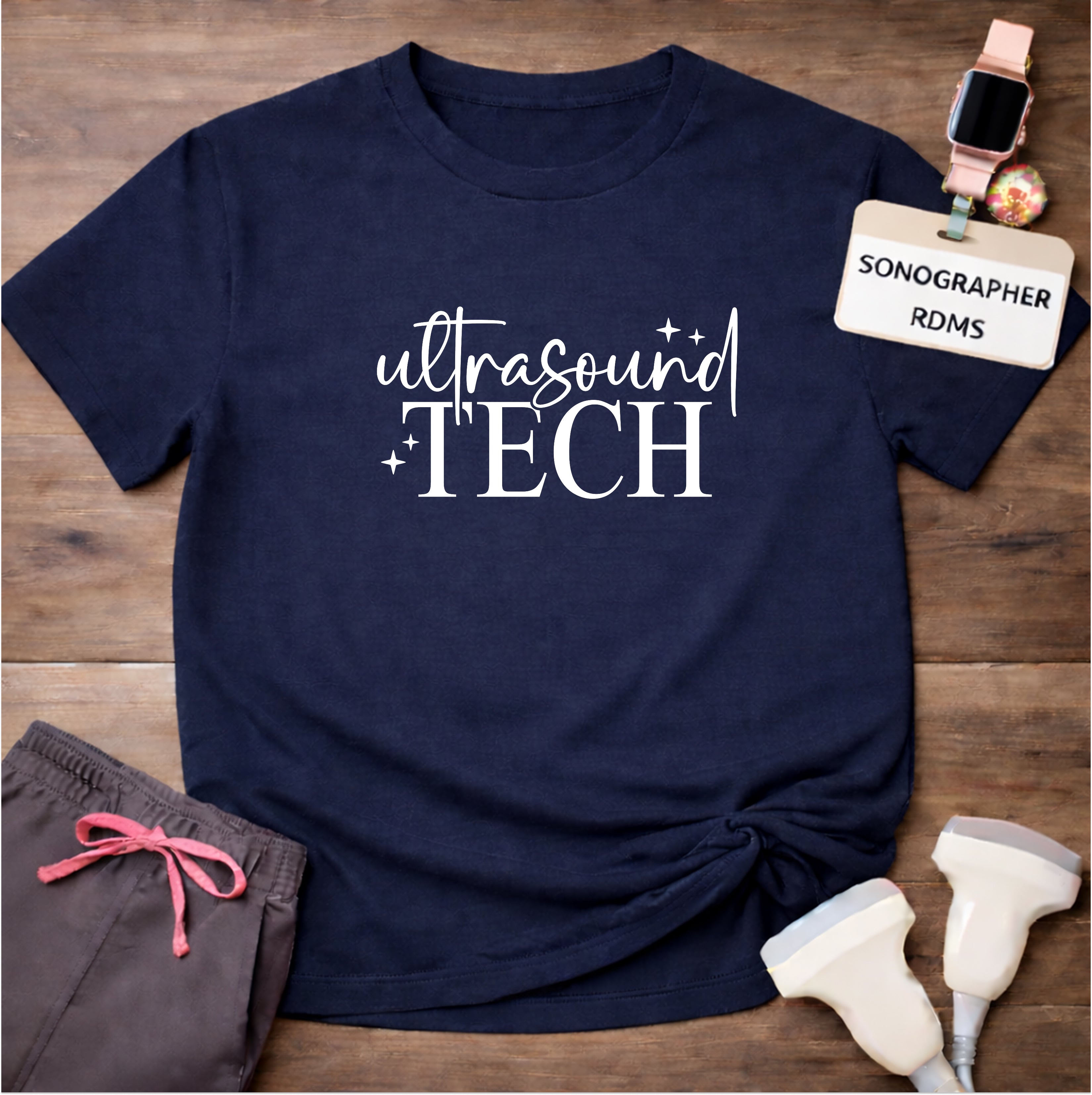 "Ultrasound Tech Sparkle" T-shirt