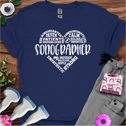 "Sonographer's Heart" T-shirt