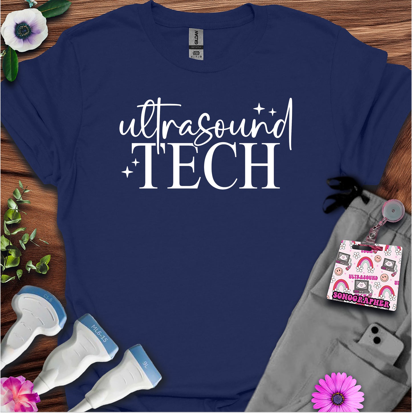 "Ultrasound Tech Sparkle" T-shirt