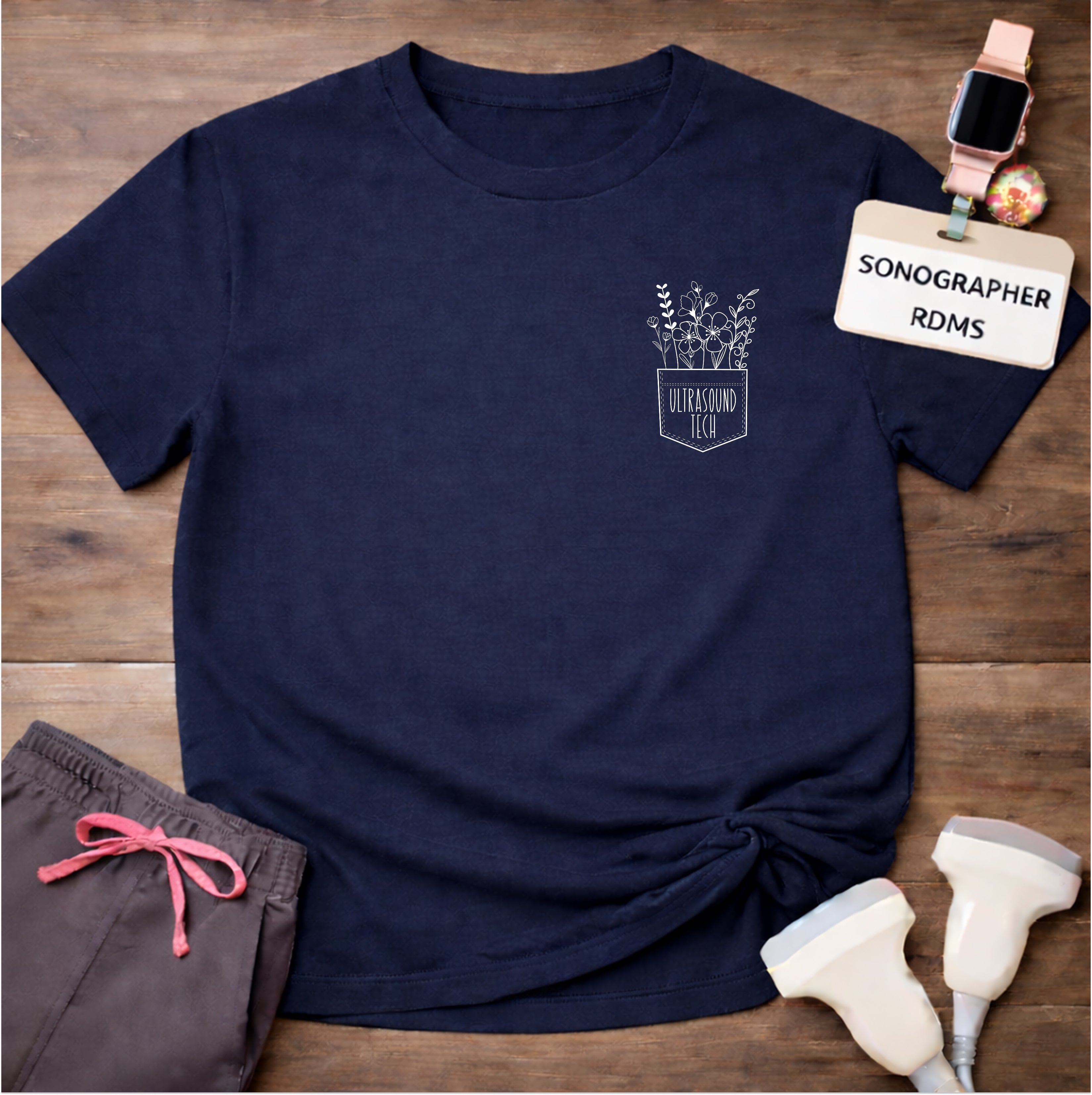 "Ultrasound Tech Pocket" T-Shirt