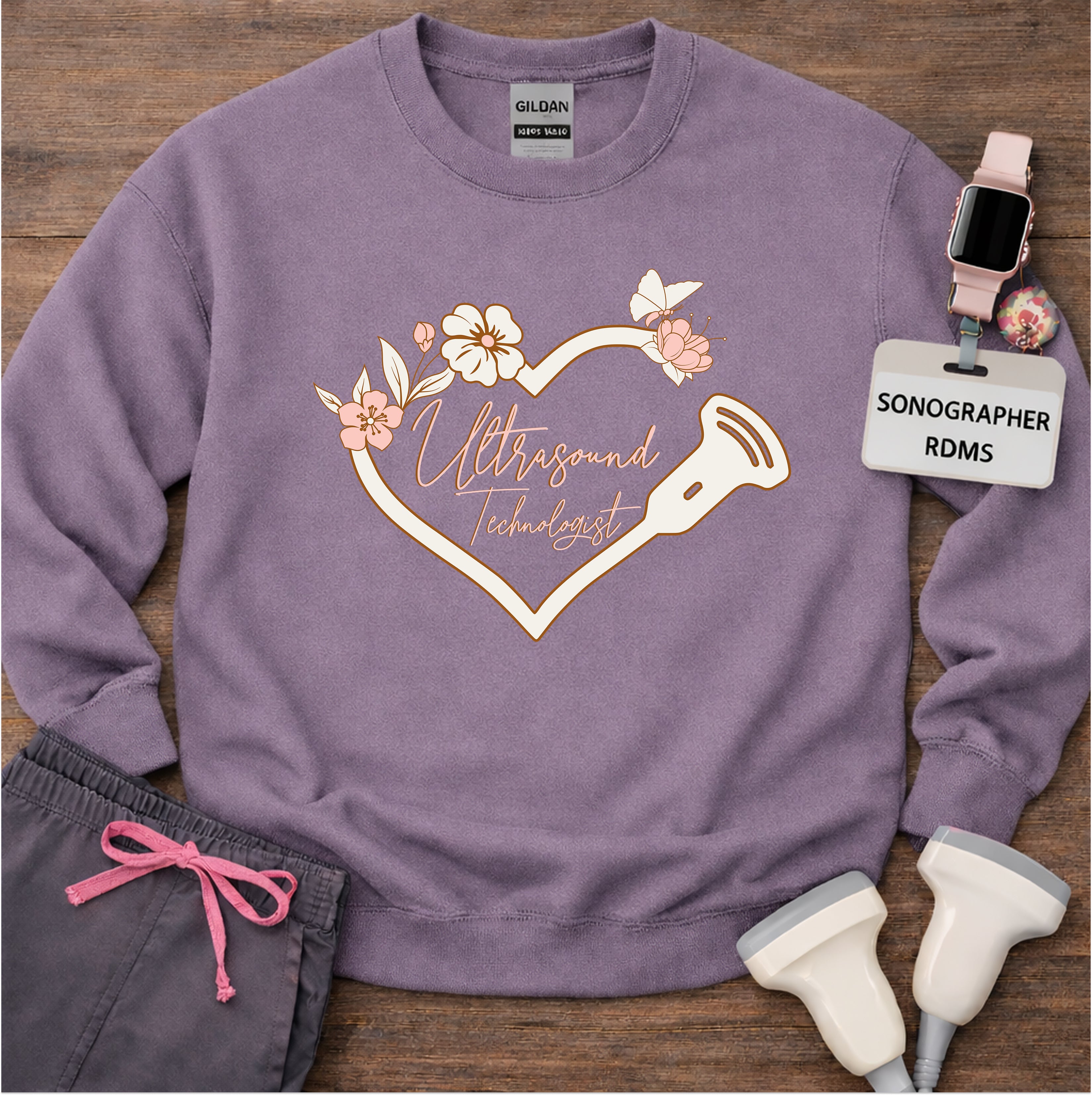 "Butterfly Ultrasound Technologist" Sweatshirt