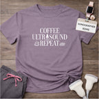 "Coffee Ultrasound Repeat ☕" T-Shirt