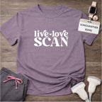 "Live, Love, Scan" T-shirt
