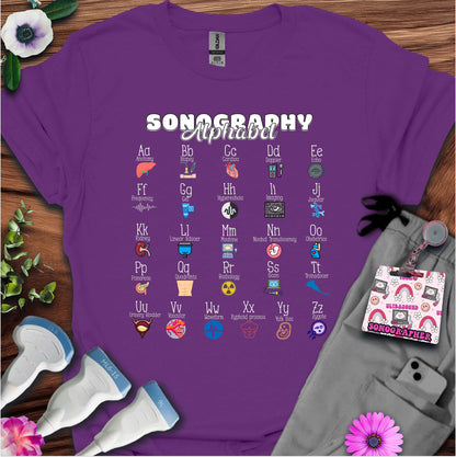 "Sonography Alphabet" T-Shirt