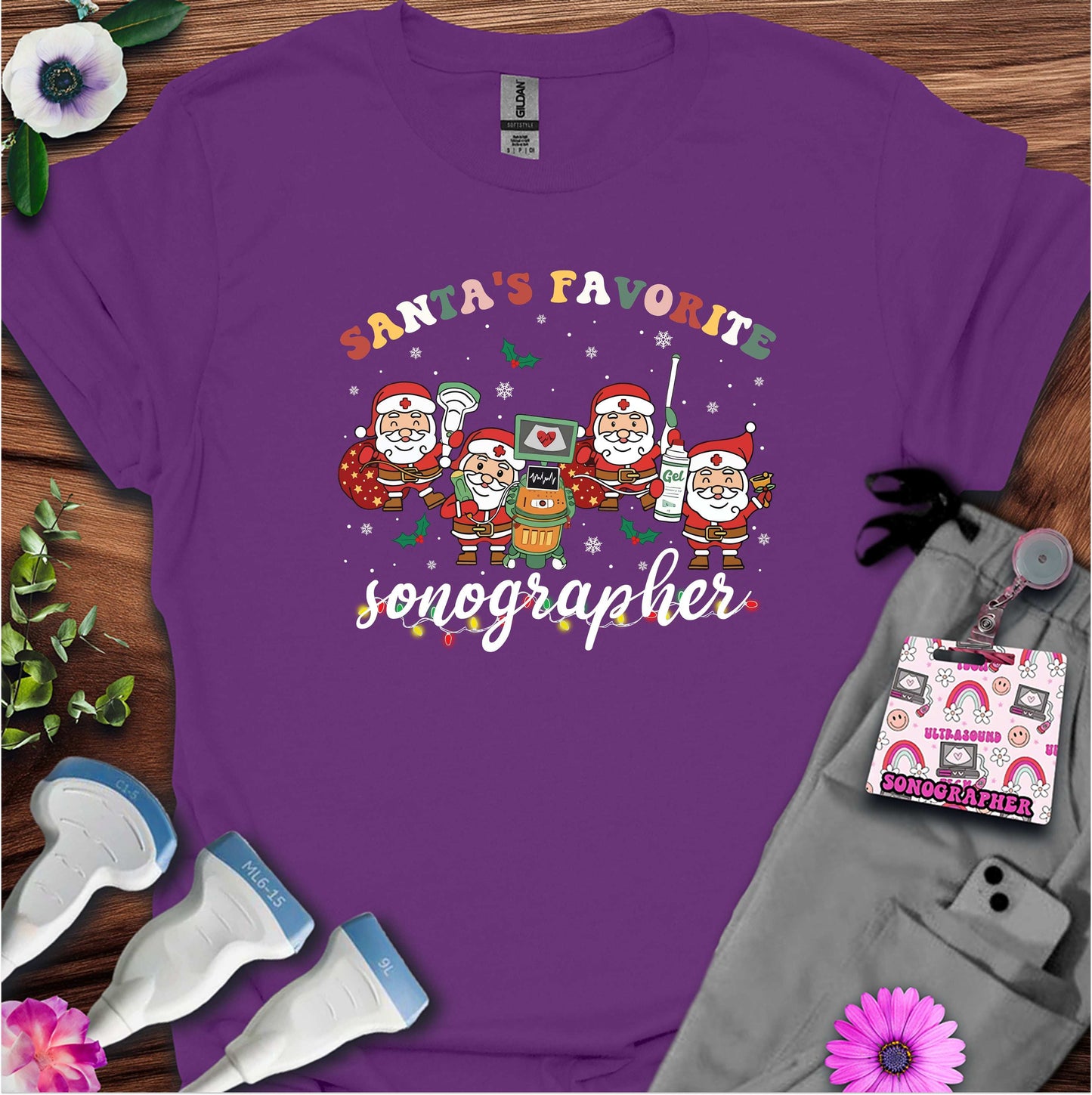 "Sonographer Santas" T-shirt