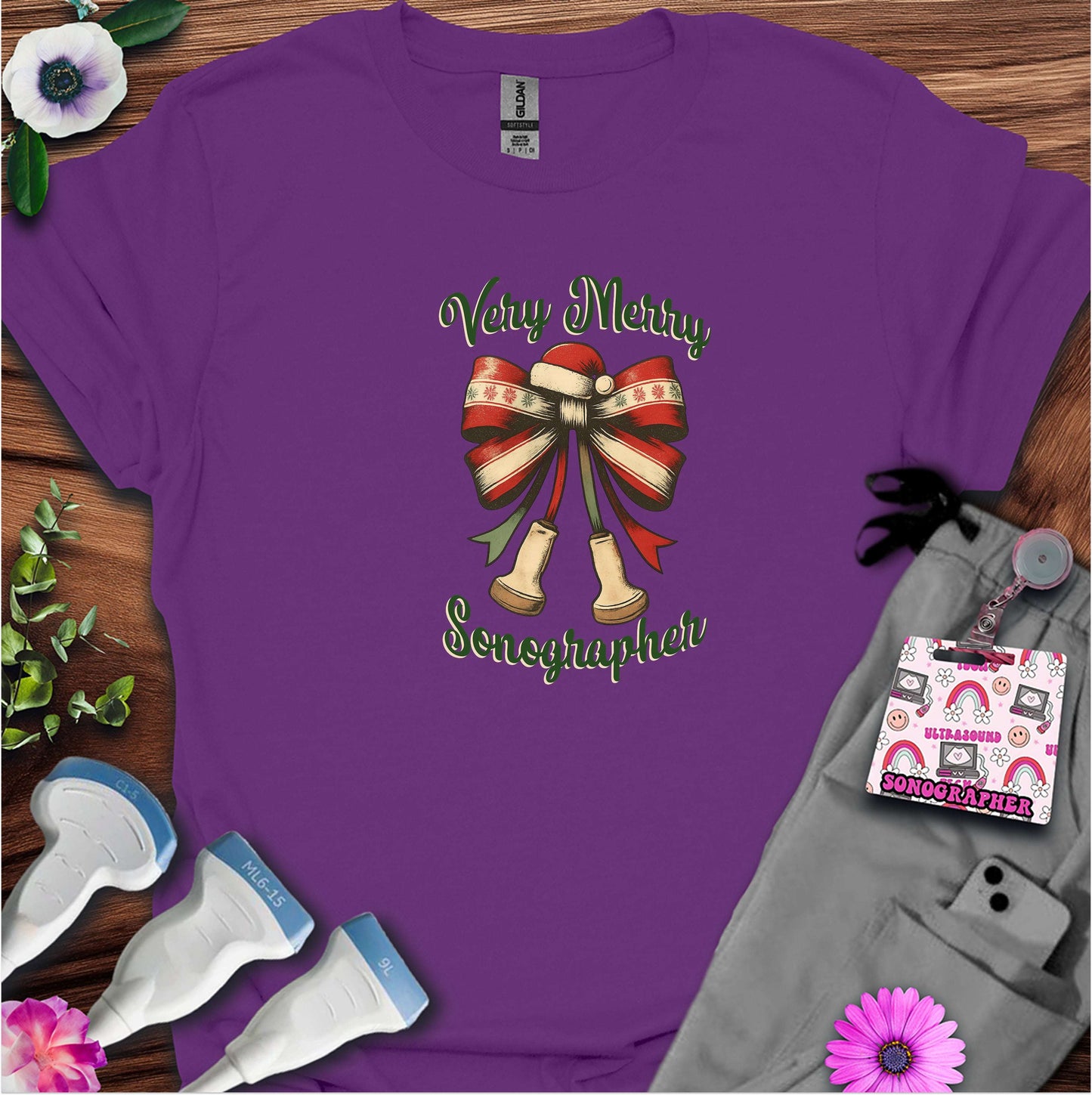 "Very Merry Sonographer" T-shirt