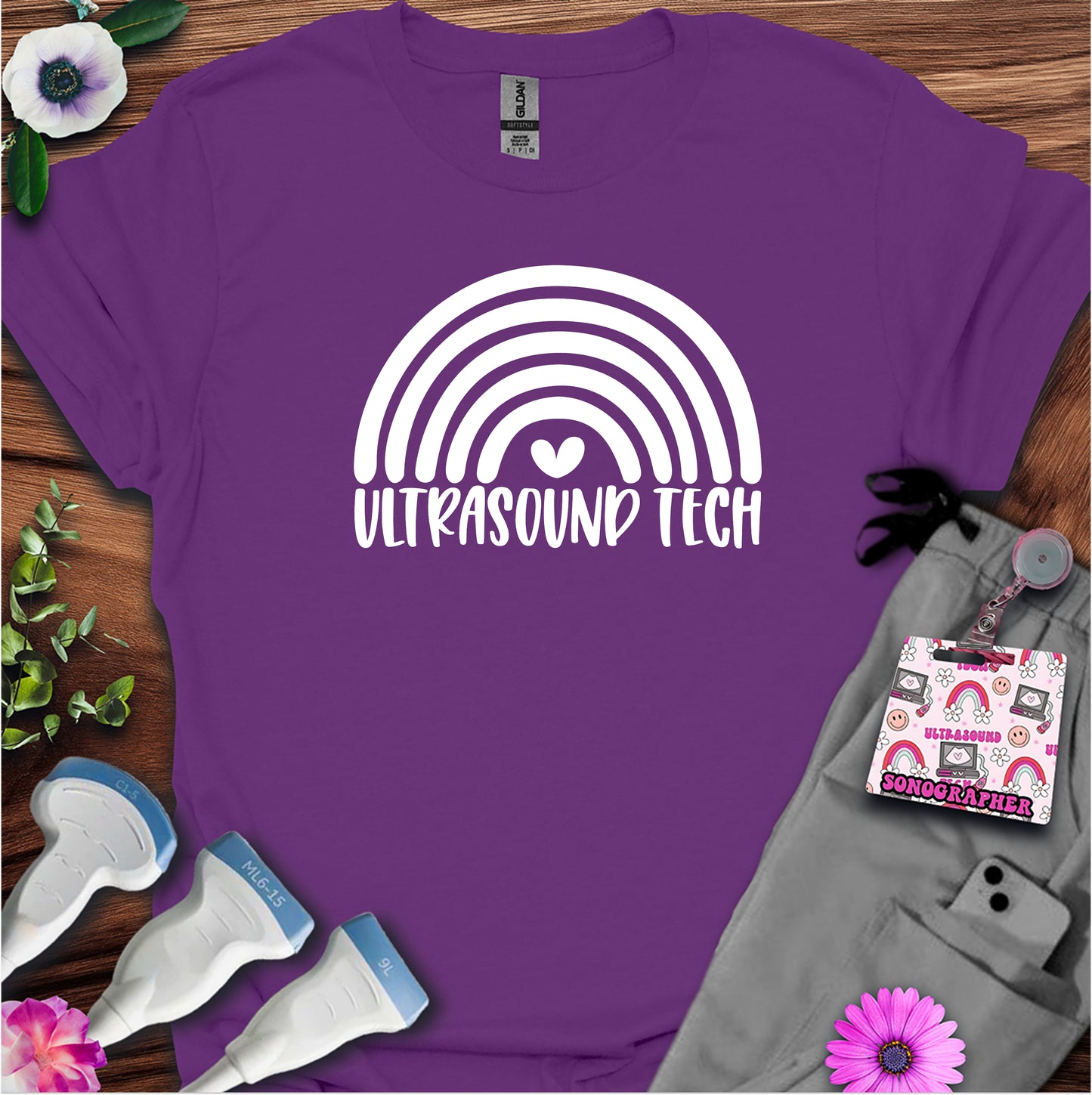 "Ultrasound Tech Rainbow🌈" T-Shirt