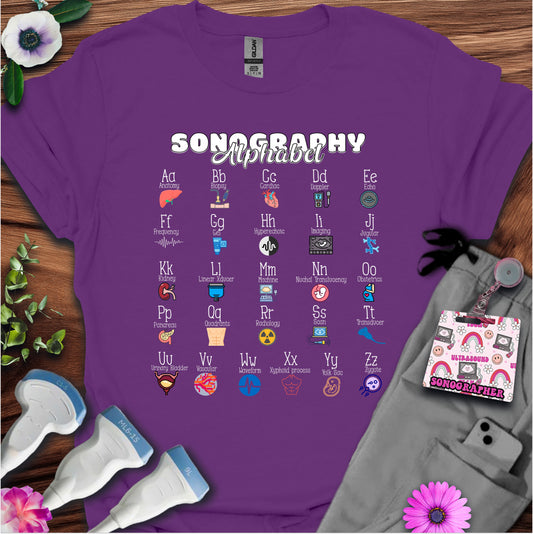 "Sonography Alphabet" T-Shirt