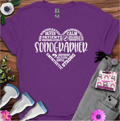 "Sonographer's Heart" T-shirt
