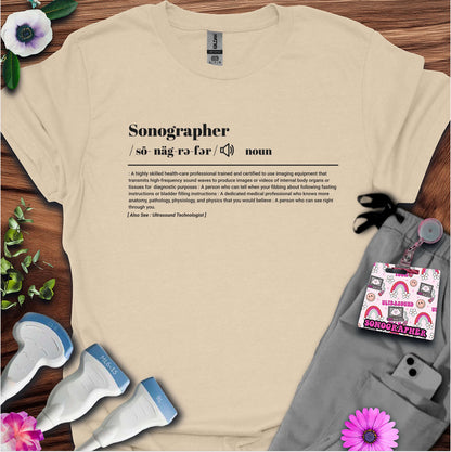"Sonographer Definition" T-Shirt