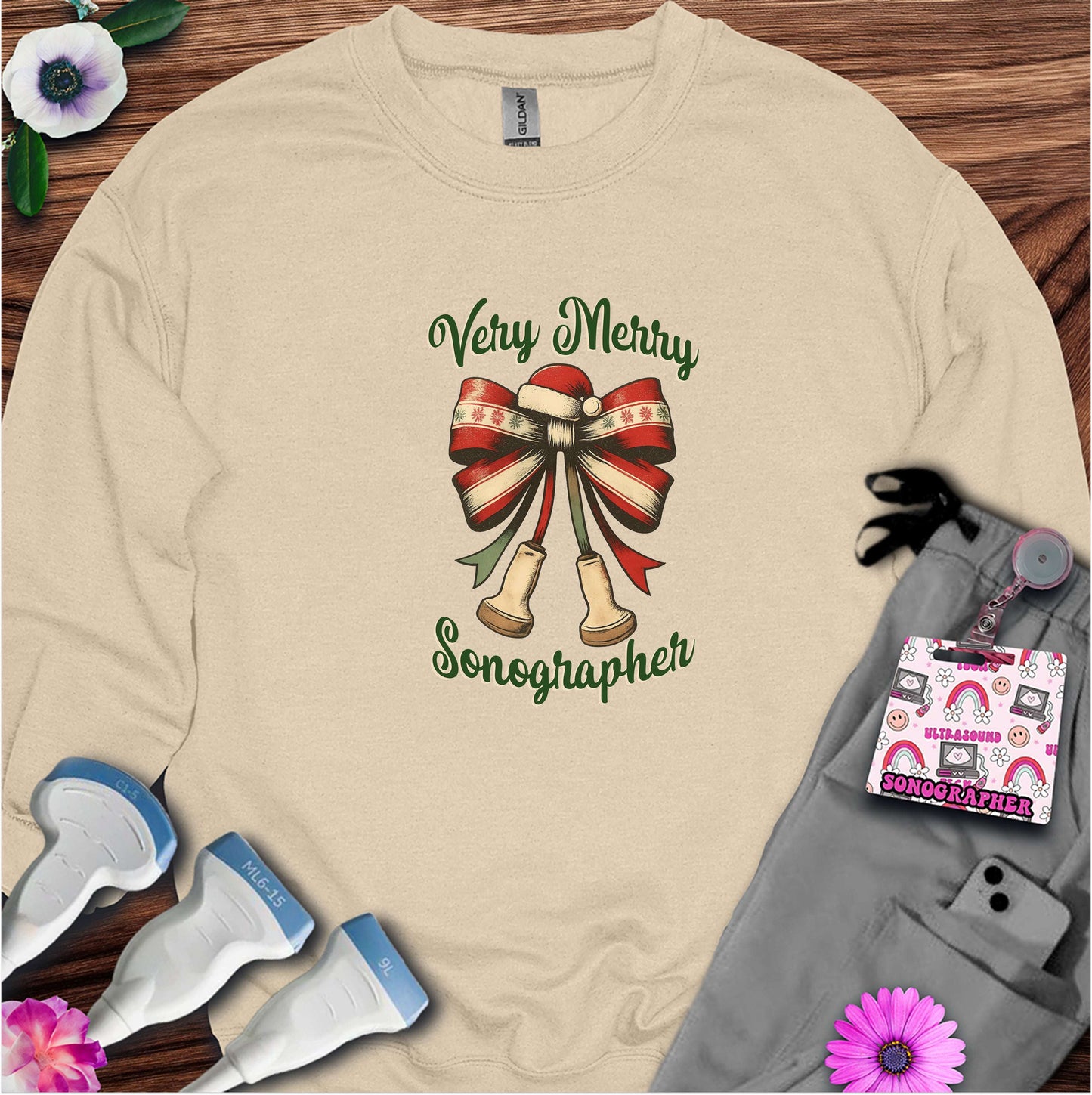 "Very Merry Sonographer" Sweatshirt