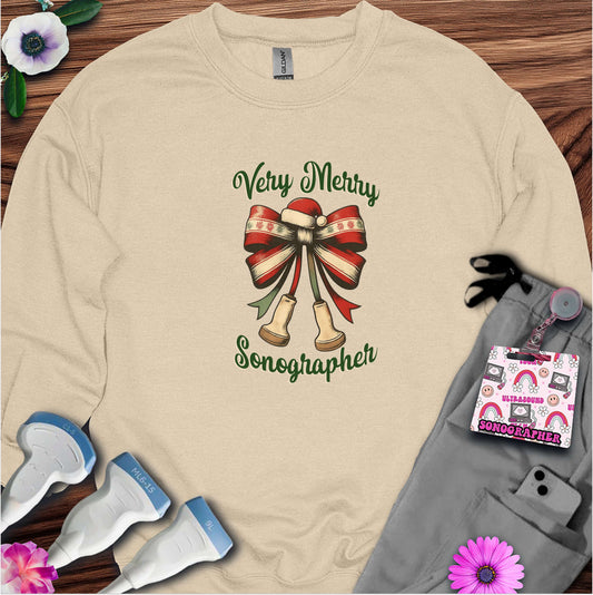 "Very Merry Sonographer" Sweatshirt