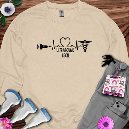 "Ultrasound Tech Heartbeat" Sweatshirt