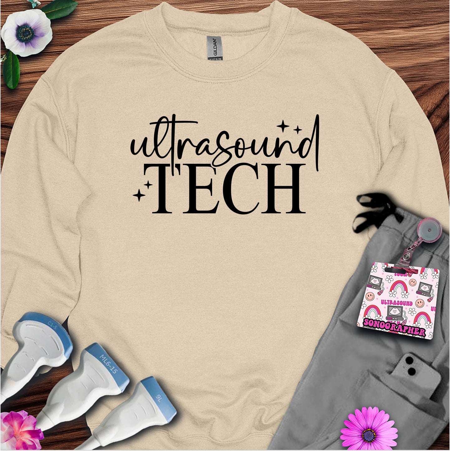 "Ultrasound Tech Sparkle" Sweatshirt