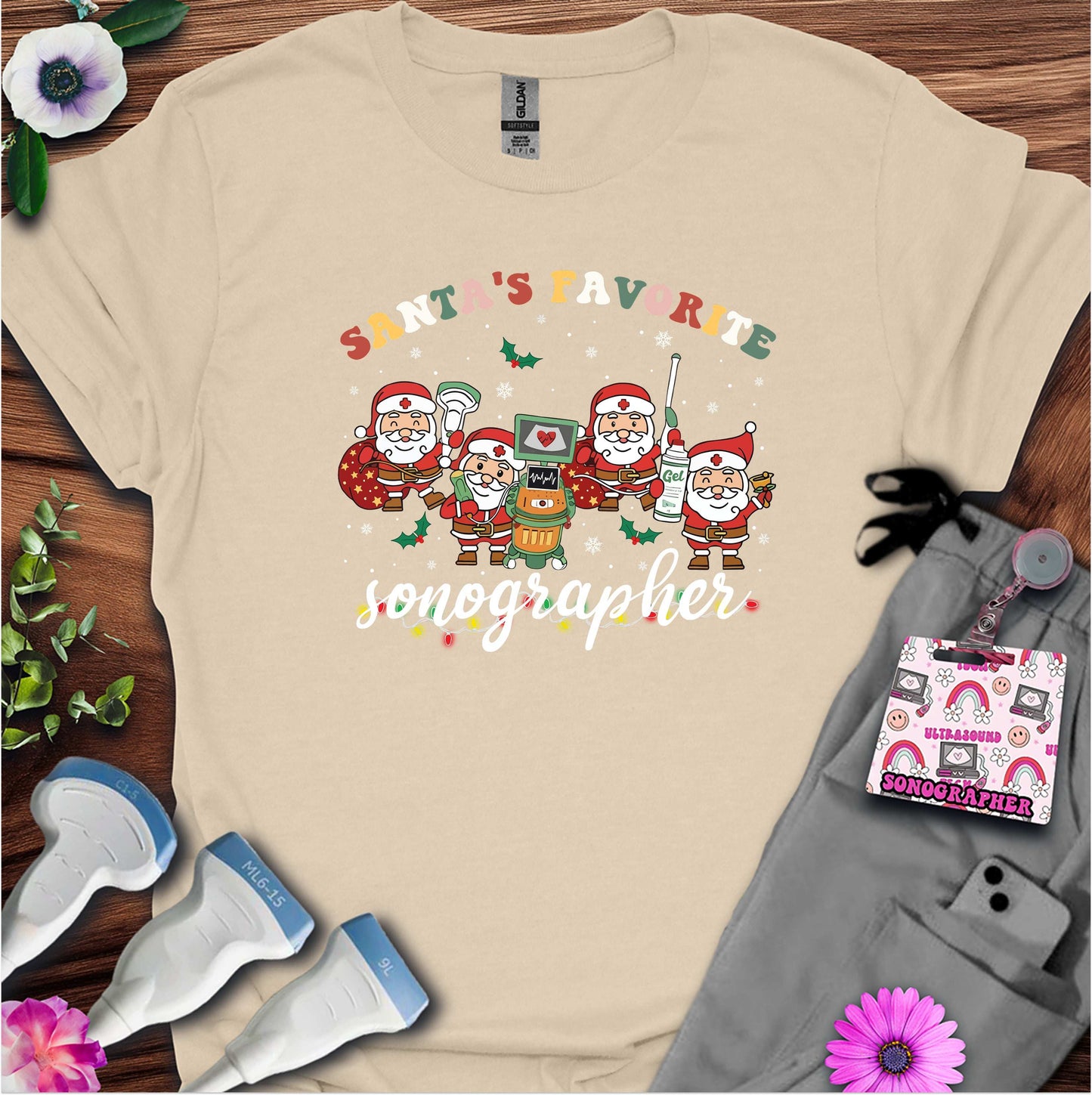 "Sonographer Santas" T-shirt