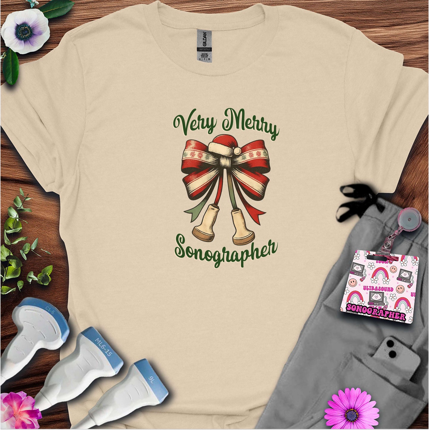 "Very Merry Sonographer" T-shirt