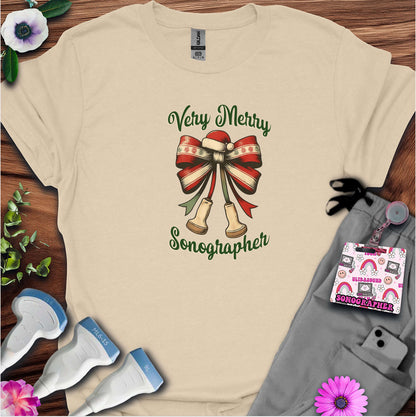 "Very Merry Sonographer" T-shirt