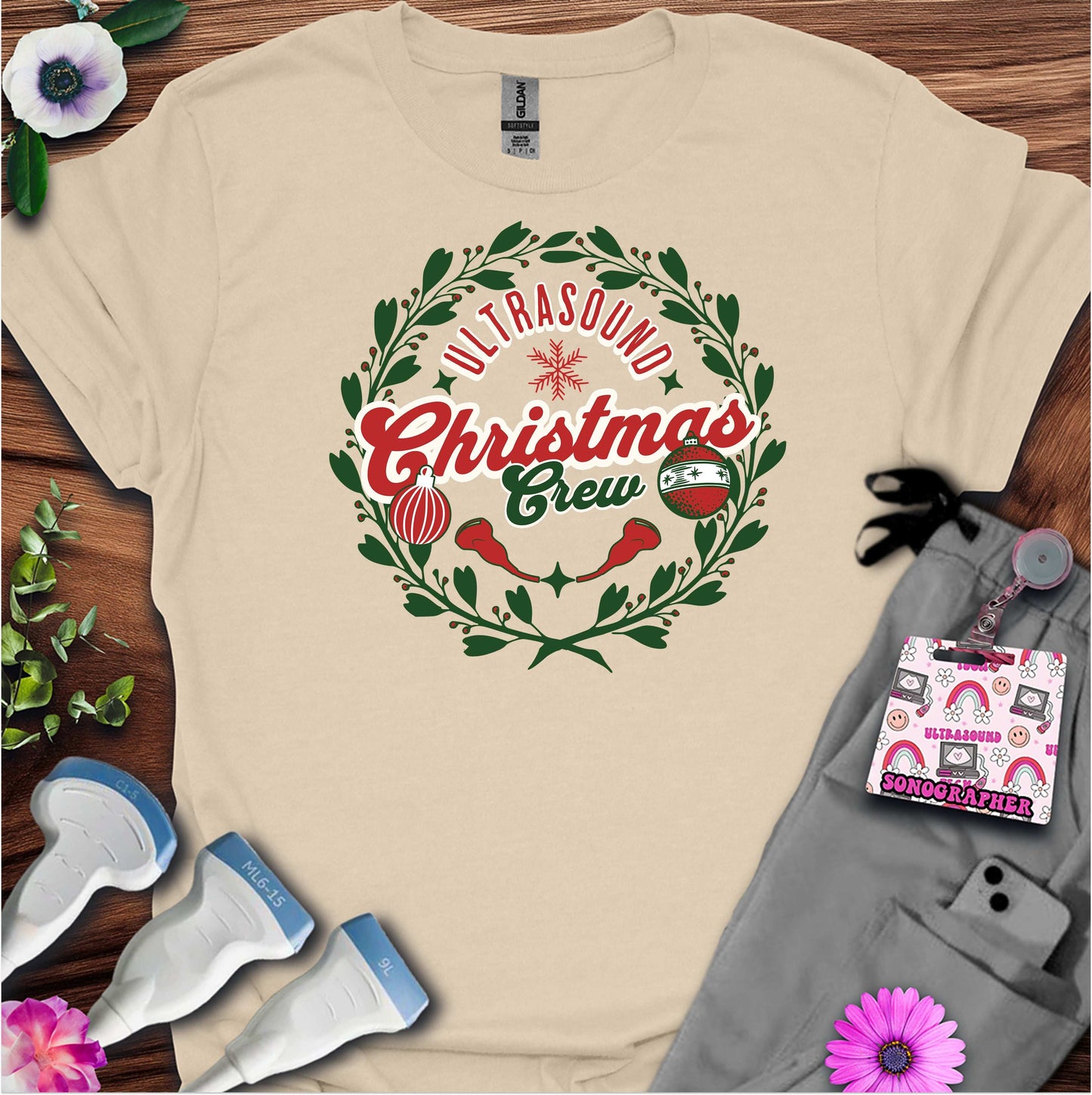 "Ultrasound Christmas Crew" T-shirt
