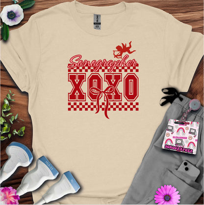 XOXO Sonography T-Shirt — Ultrasound Tech Valentine's Day Tee