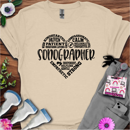 "Sonographer's Heart" T-shirt