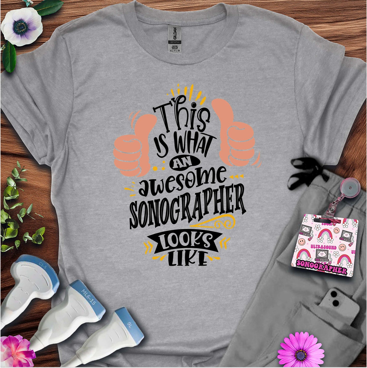 "Awesome Sonographer" T-shirt