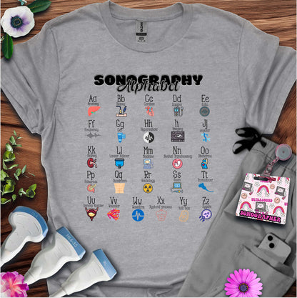 "Sonography Alphabet" T-Shirt