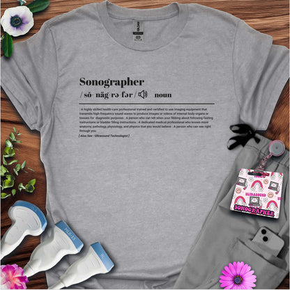 "Sonographer Definition" T-Shirt