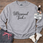 US Tech Elegant Script Heart Sweatshirt