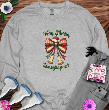"Very Merry Sonographer" Sweatshirt