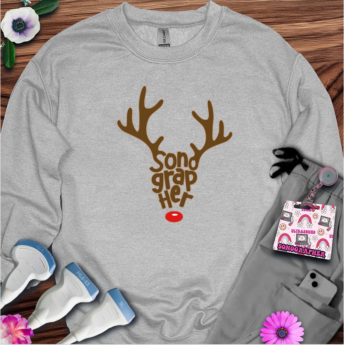 "Reindeer Sonographer" Sweatshirt