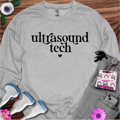 "Ultrasound Tech Heart" Sweatshirt