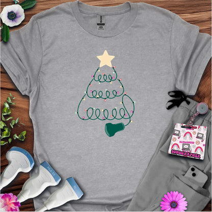 "Sonographer Christmas Tree" T-shirt