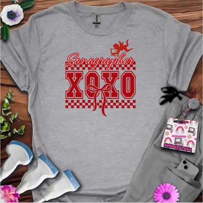 XOXO Sonography T-Shirt — Ultrasound Tech Valentine's Day Tee