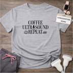 "Coffee Ultrasound Repeat ☕" T-Shirt