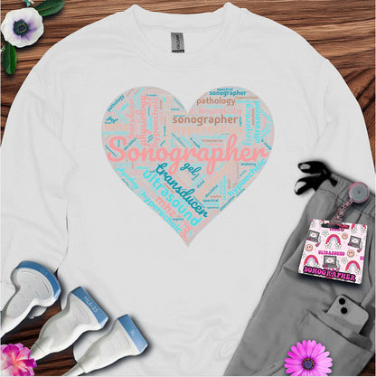 "Pastel Sonographer Heart" Sweatshirt