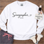 Sonographer Elegant Script Sweatshirt